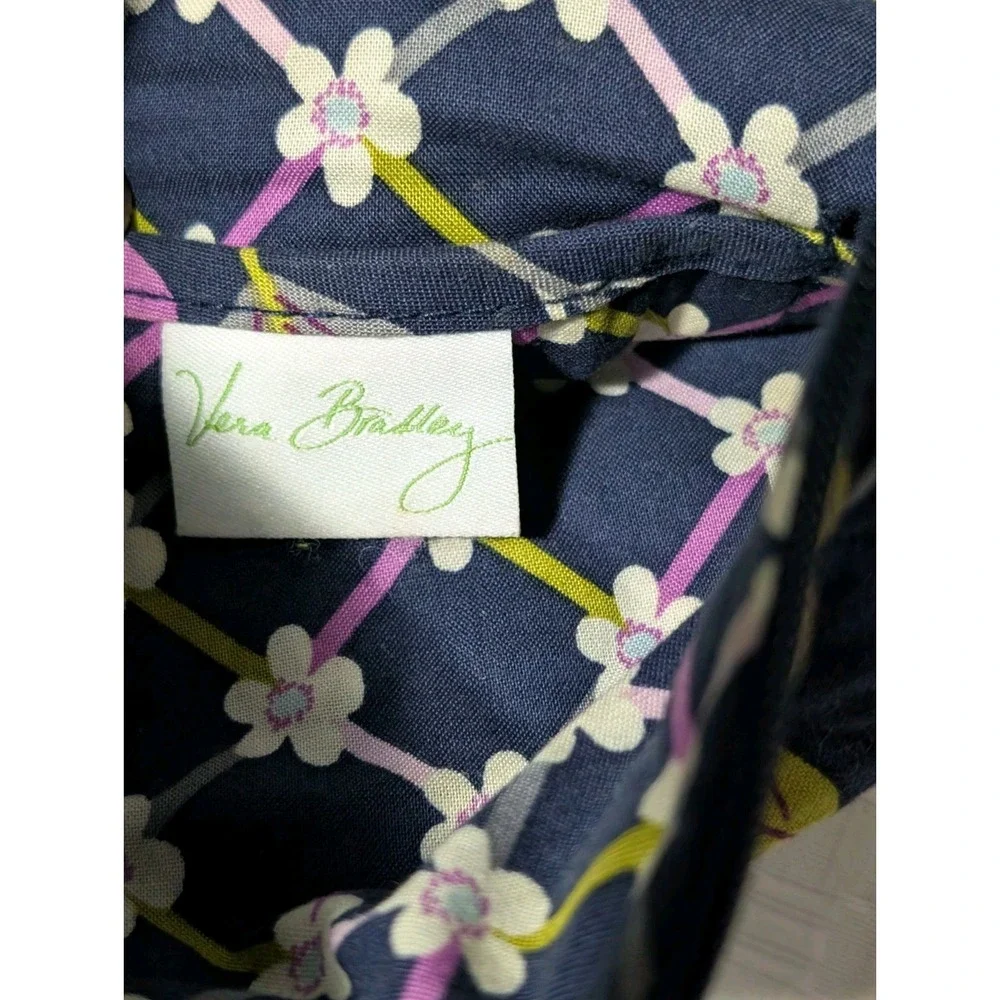 Vera Bradley Floral Nightingale Purple Crossbody Hipster Bag Beach Summer